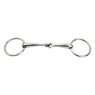 Two-ring snaffle bit with articulated joint stainless steel Horka