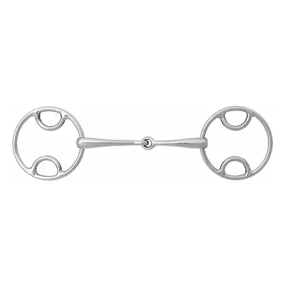 Stainless steel beval free ring snaffle bit for horses Weatherbeeta Korsteel