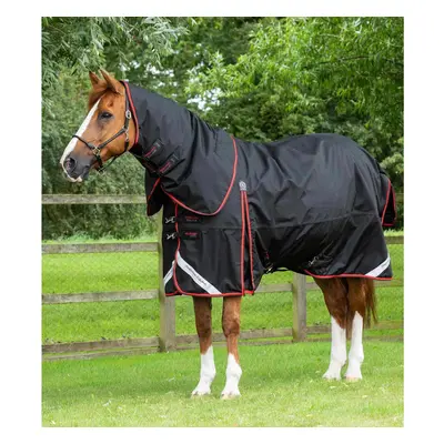 Waterproof outdoor horse blanket with neck cover Premier Equine Buster 420 g Classic