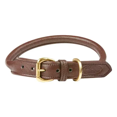 Rolled leather dog collar Weatherbeeta