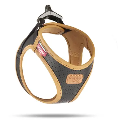 Leather dog harness Curli Apple