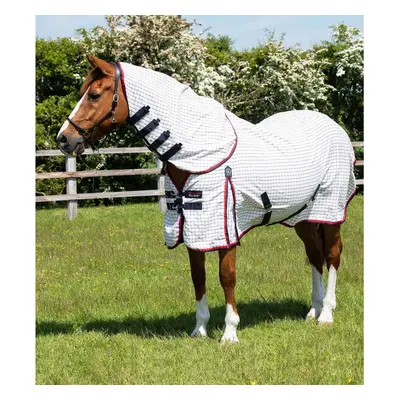 Stable blanket for horse in cotton with neck cover Premier Equine