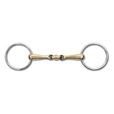 Mors 2 rings for horse double jointed solid Waldhausen Cupris