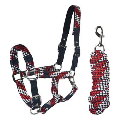 Halter and lead rope set for horse Horka Red Horse