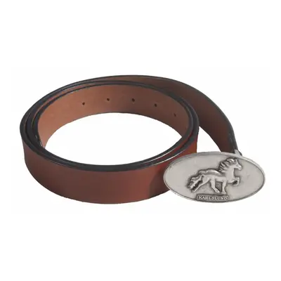 Icelandic horse pattern leather belt Karlslund