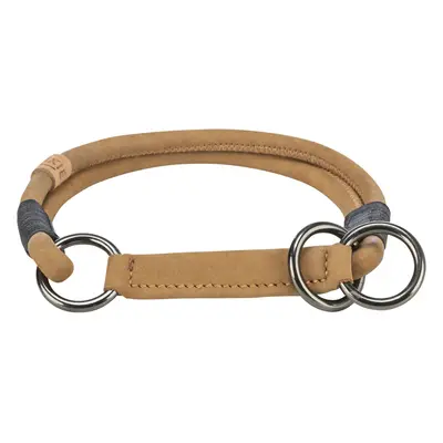 Semi-choke dog collar, leather Trixie Be Nordic