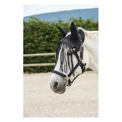 Horse cap with fly swatter Riding World mesh éco