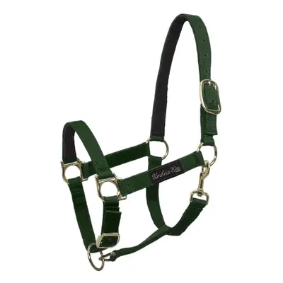 Nylon horse halter with leather reinforcement Umbria Equitazione