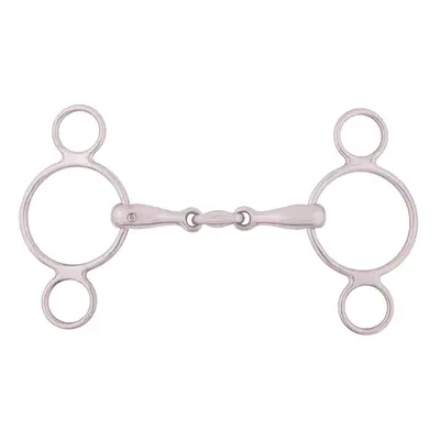 Stainless steel 3 ring bit for adjustable horse BR Equitation