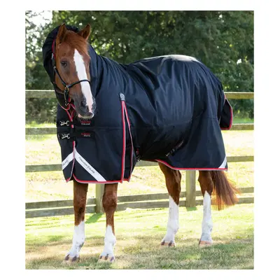 Waterproof outdoor horse blanket with neck cover Premier Equine Buster Storm 400 g