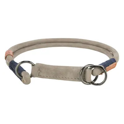 Semi-choke dog collar, leather Trixie Be Nordic