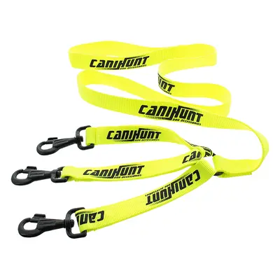 Flat triple dog lead with integrated splitter Canihunt Hunter