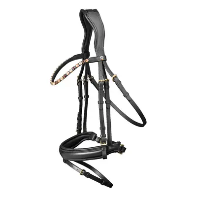 Combined riding bridle and noseband Waldhausen X-Line Goldheart