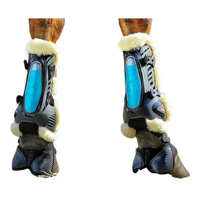 Front horse tendon protector eQuick eShock overreach fluffy