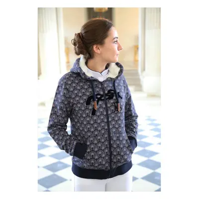 Women's riding hoodie with zip Pénélope Rosy