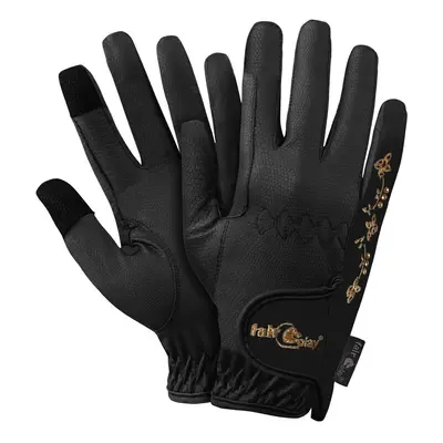 Leather riding gloves Fair Play Asti Fleur Rosegold