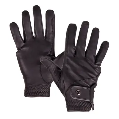 Leather riding gloves QHP Pro