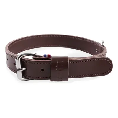 Double-thickness cowhide leather dog collar Martin Sellier 30/65