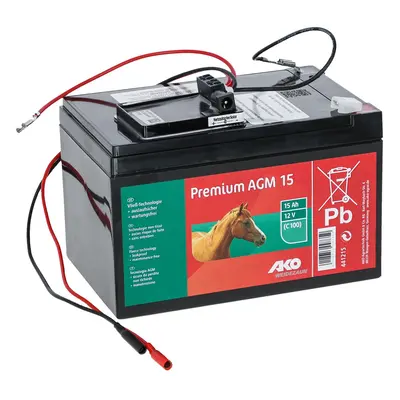 Complete battery kit with AC adapter Ako Premium AGM