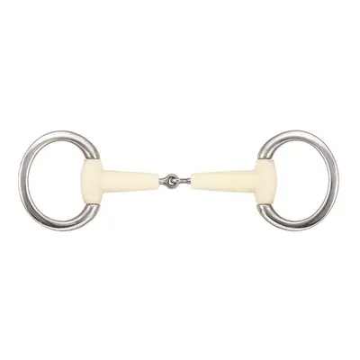 Olive bit for horses with single flat rings Soyo Happy mouth