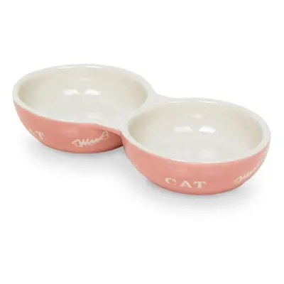 Ceramic double bowl for cats Nobby Pet Cat