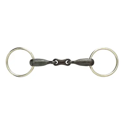 Snaffle bits, sweet iron free ring bits with French links for horses Weatherbeeta Korsteel