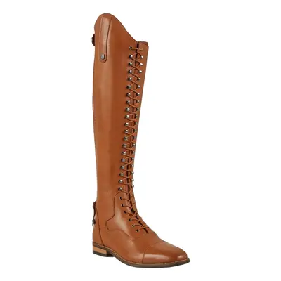 Riding boots with laces leather woman Premier Equine Maurizia Regular