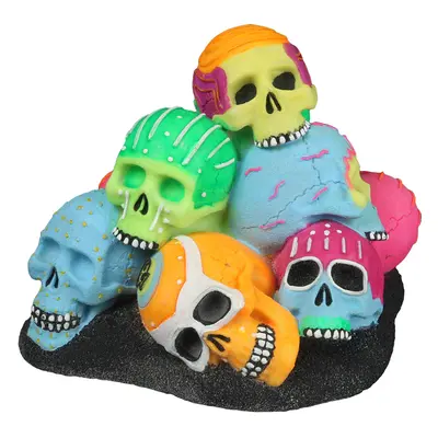 Aquarium decoration skulls pile Aqua Della Dia De Los Muertos