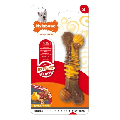 Dog toy Nylabone Extreme Chew - Texture Bone Steak And Cheese S