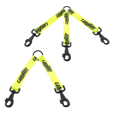 Coupler for 3 dogs with flat strap and 3 snap hooks Canihunt Hunter