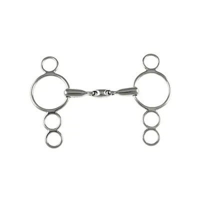 Pessoa double snaffle bit for horses Umbria Equitazione