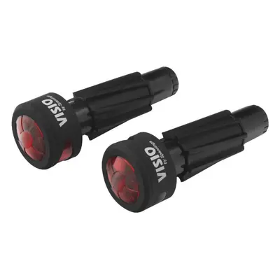 Pair of battery operated bike lights on handlebars delivered with 2 aaa batteries Spanninga Visi