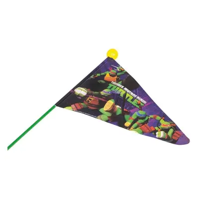 Double layer safety flag, multi-part mast Bike Fashion turtles