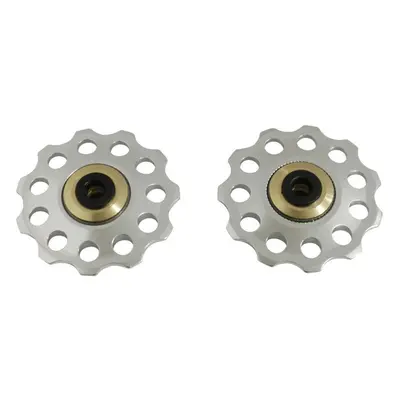 Set of 2 bicycle derailleur rollers with bearings P2R 9-10V