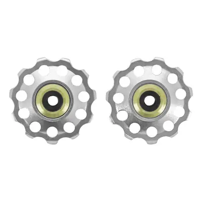 Set of 2 bicycle derailleur rollers with bearings P2R 9-10V