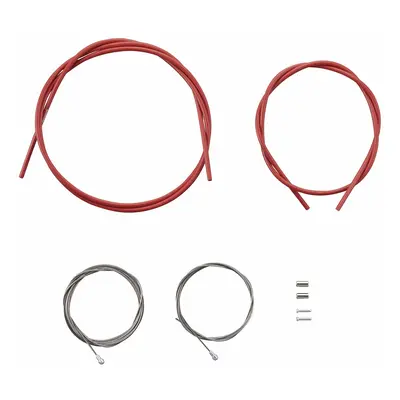 Brake cable sets with stainless steel cable end covers and sheath ends Shimano SIL-TEC