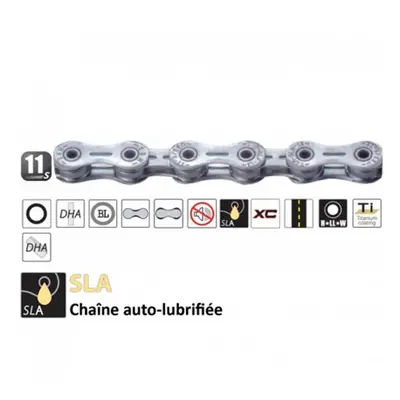 Self-lubricating bicycle chain Yaban 11V (907)