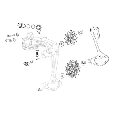 Rear derailleur screw kit Sram Force Wide Etap AXS