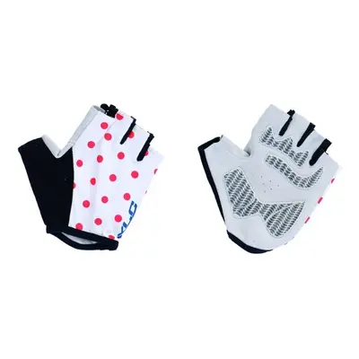 Short cycling gloves with polka dots XLC CG-S10