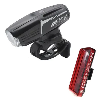 Front and rear bike light set Moon Meteor-X Auto Pro Comet-X