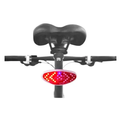 Usb rear directional bike light on seat post with wireless direction indicator button P2R