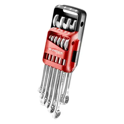 Set of 10 combination/flat wrenches in case Facom