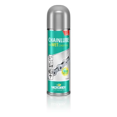 Chain lubricant for wet conditions aerosol Motorex