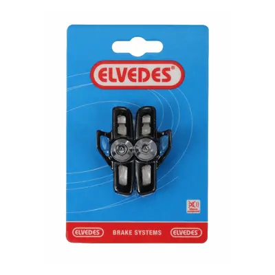 Pair of brake pads plus aluminum pad holders Elvedes Campag