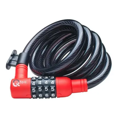 Spiral cable lock with Qloc bracket