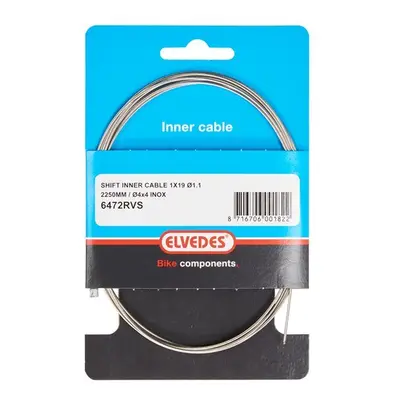 Transmission cable 2250 mm 31 slick stainless steel strands ø1,1 mm head n 4,5 x 4,5 Elvedes