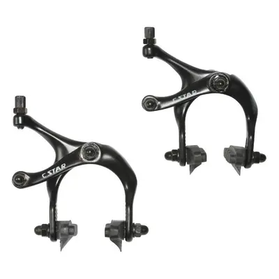 Pair of anodized aluminum road-fixie brake calipers for wheels Newton 700