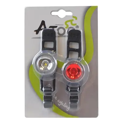 Front+rear battery light 1 led 2 function front handlebar/rear seatpost attachment Optimiz