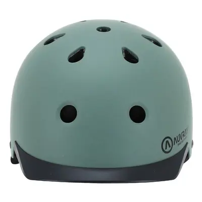 Urban bike helmet with integrated lighting on adjustable knob Auvray