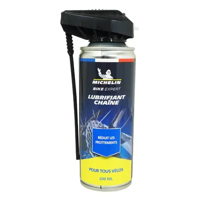 Aerosol chain lubricant reduces friction Michelin